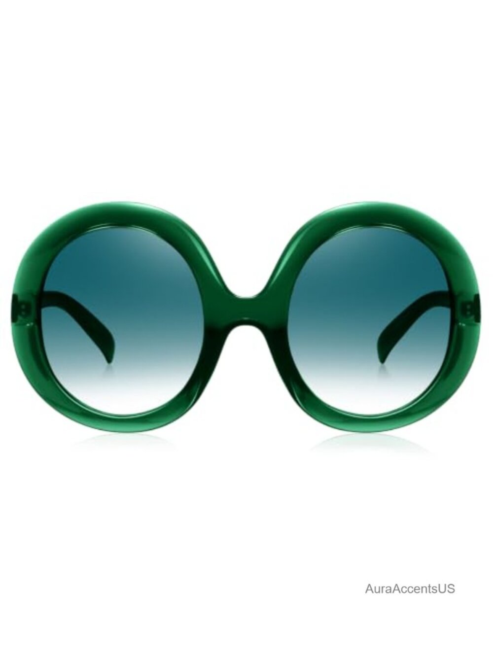 Oversized Mod Round Sunglasses UV400 Retro XL Large Plastic Frame